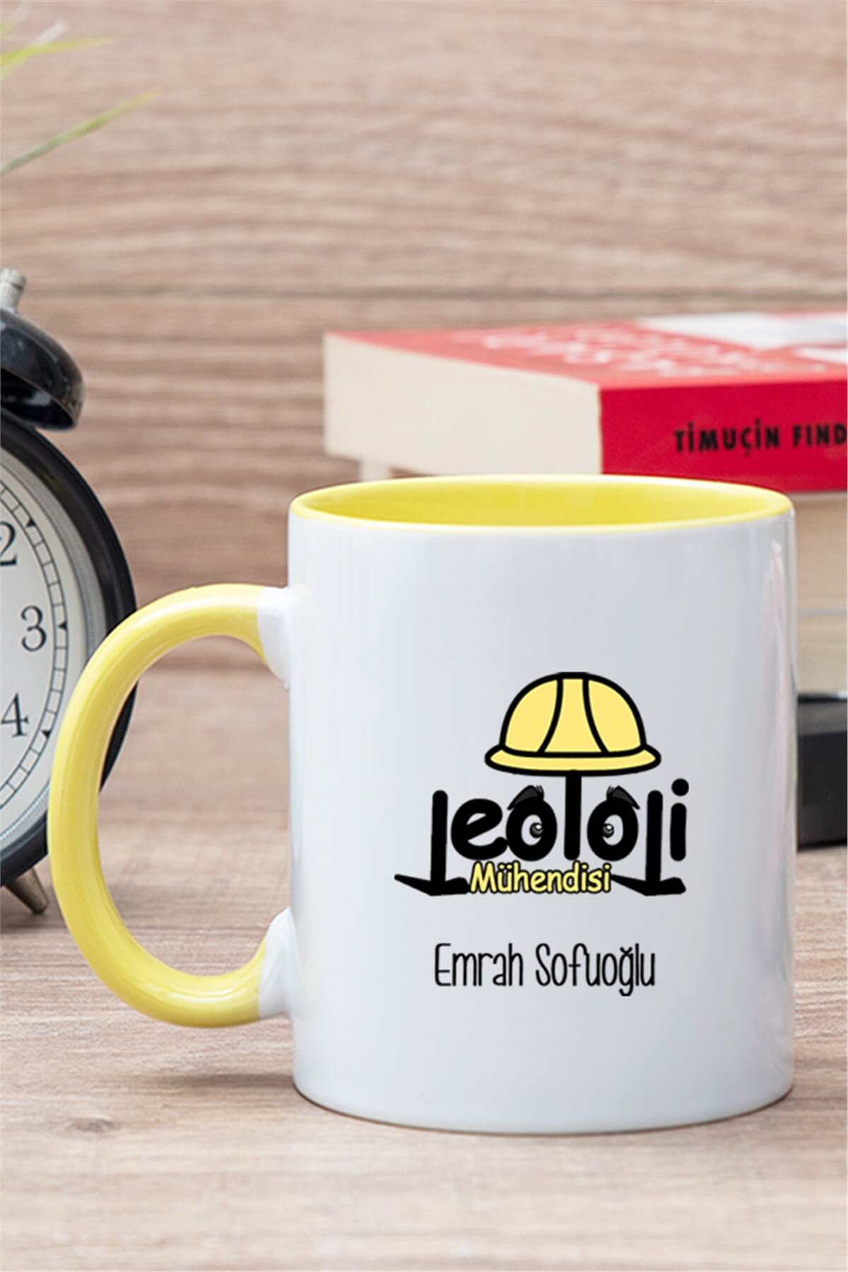 Jeoloji Mühendisi İçi Renkli Kupa Bardak