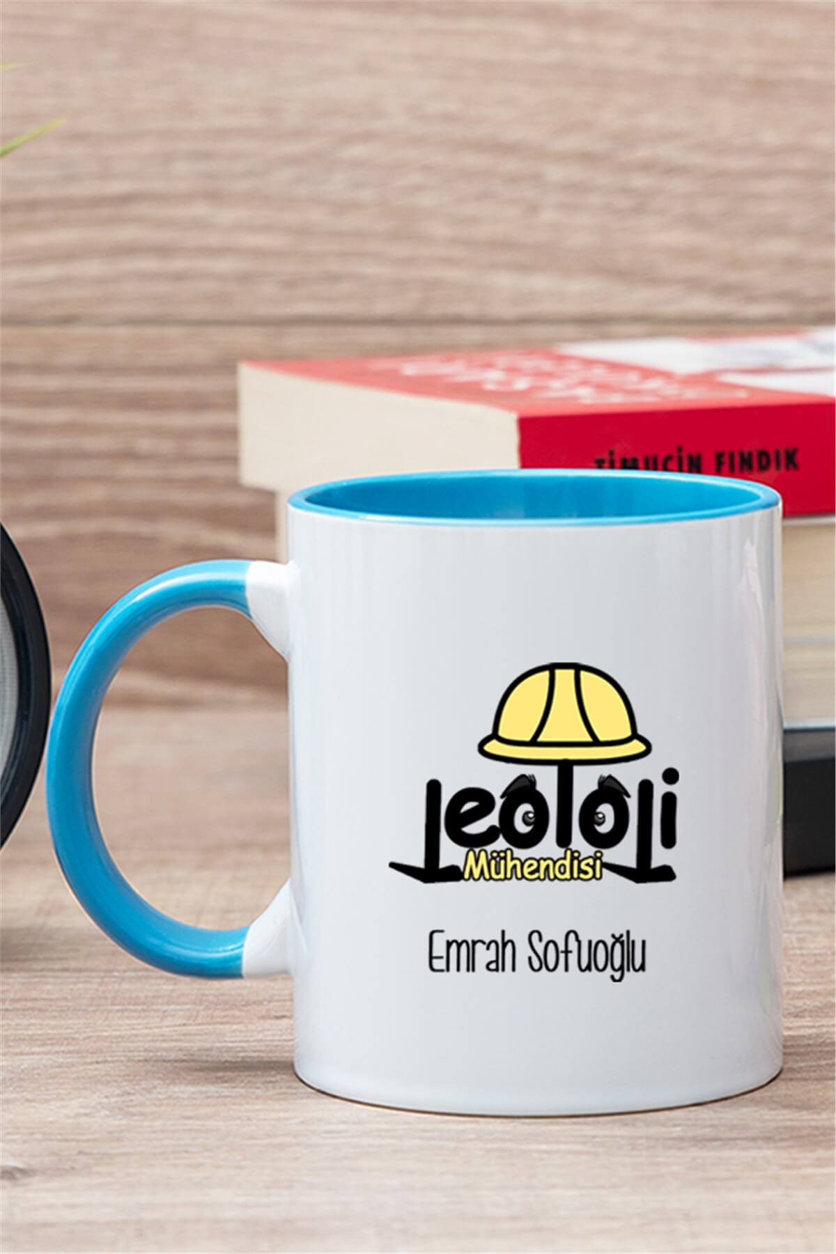 Jeoloji Mühendisi İçi Renkli Kupa Bardak