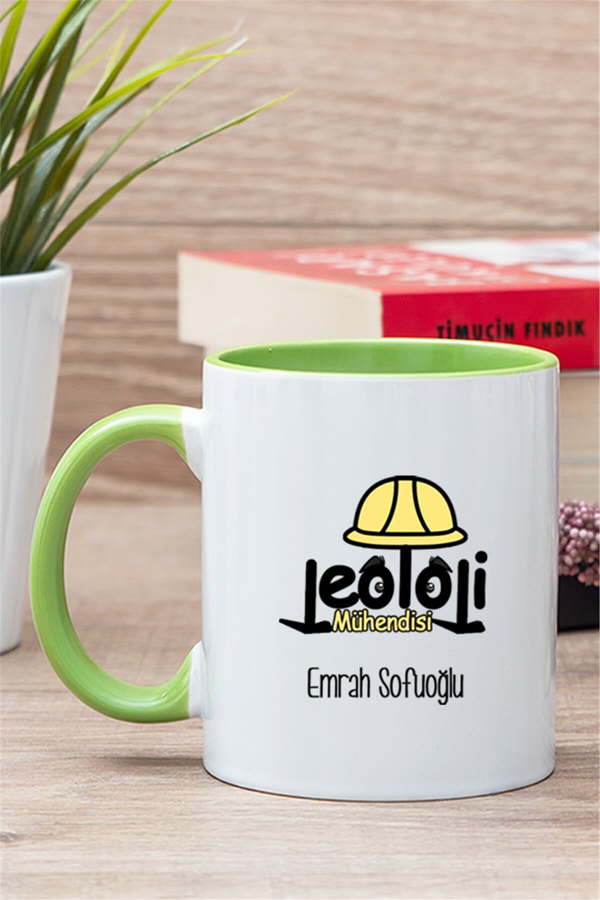 Jeoloji Mühendisi İçi Renkli Kupa Bardak