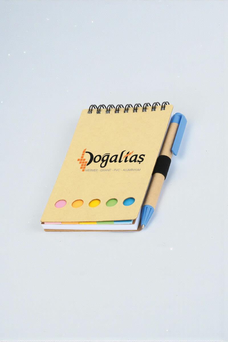 Kalem Tutuculu Geri Dönüşüm Spiralli Not Defteri 210-DG-PETK