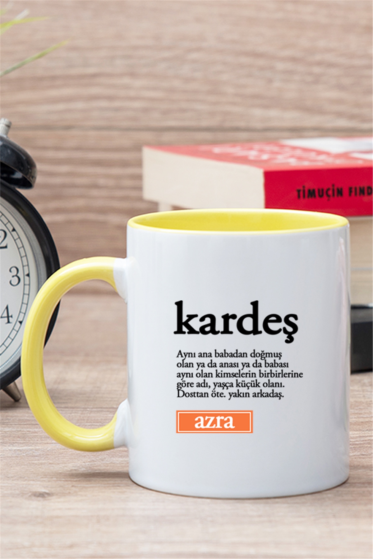 Kardeş Kelime Anlamı İçi Renkli Kupa Bardak