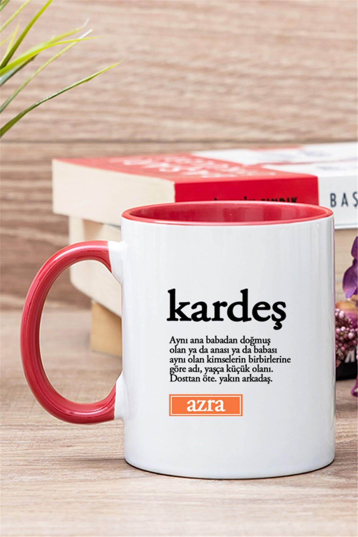 Kardeş Kelime Anlamı İçi Renkli Kupa Bardak