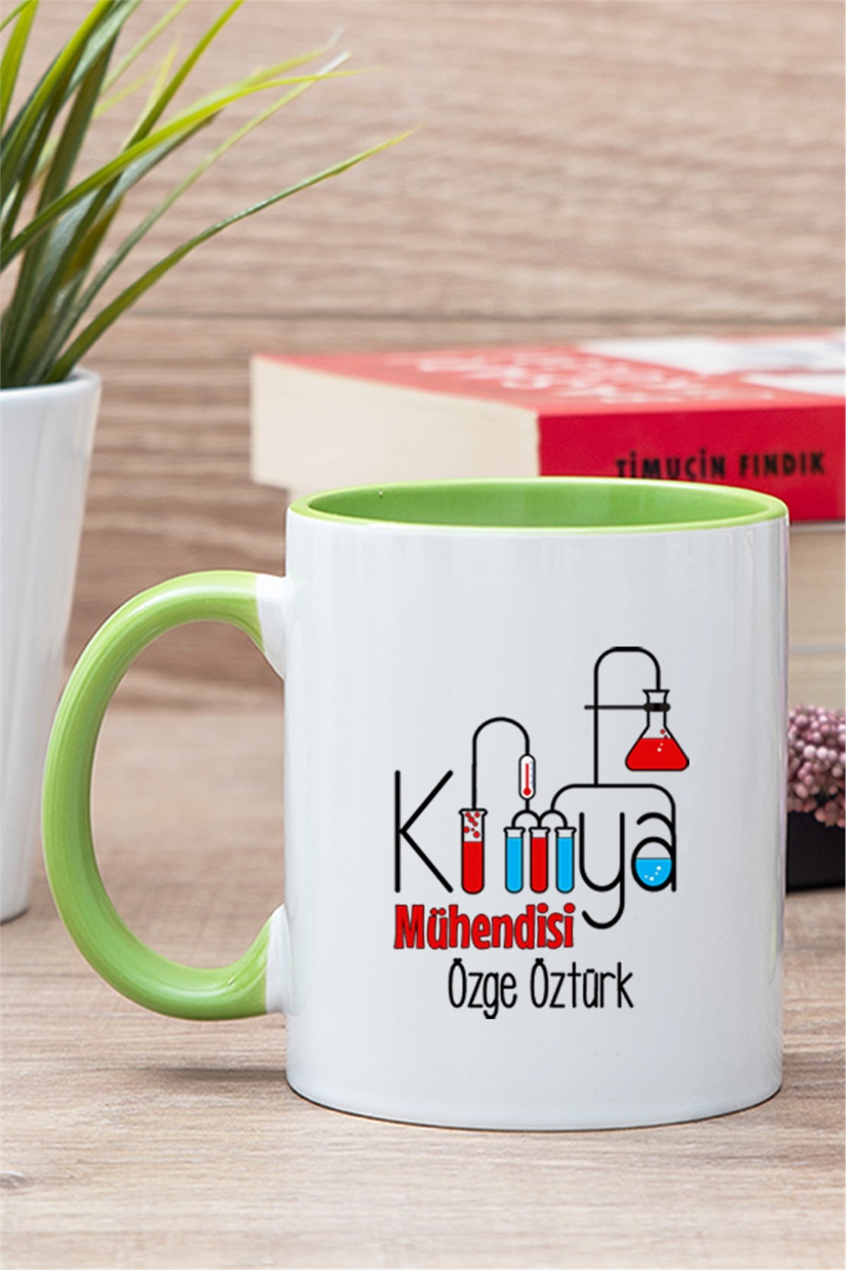 Kimya Mühendisi İçi Renkli Kupa Bardak