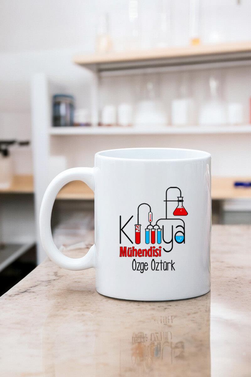 Kimya Mühendisine Hediye Beyaz Kupa Bardak