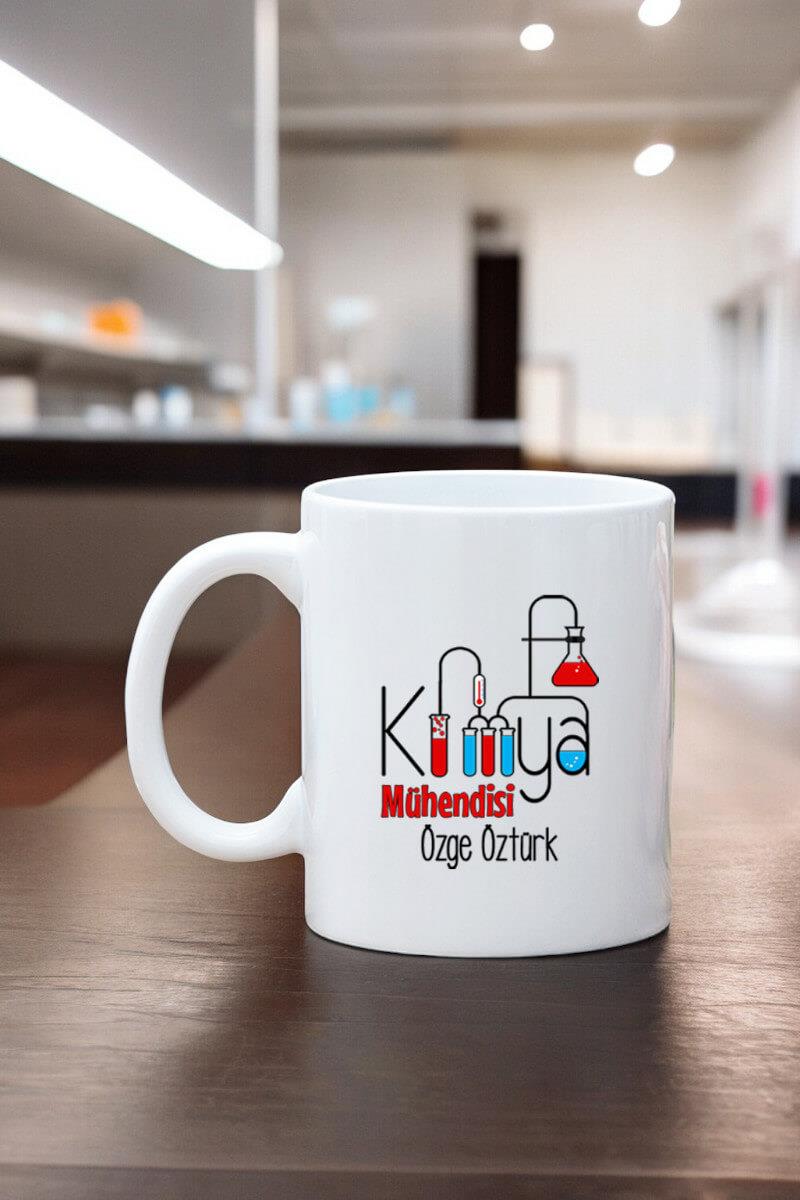Kimya Mühendisine Hediye Beyaz Kupa Bardak