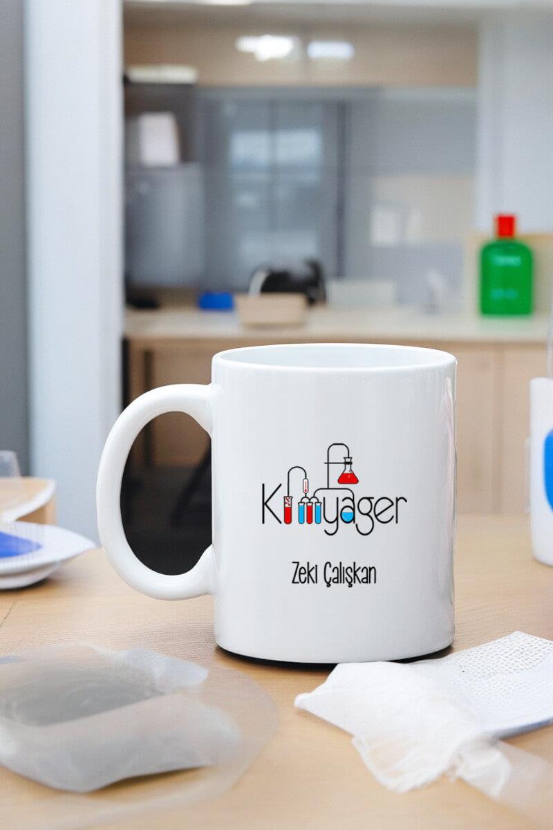 Kimyagere Hediye Beyaz Kupa Bardak