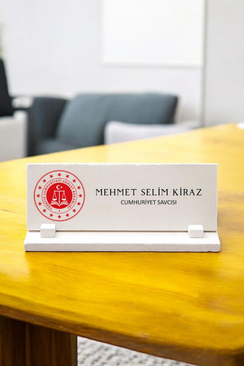 Kişiye Özel Cumhuriyet Savcısı Masa İsimliği