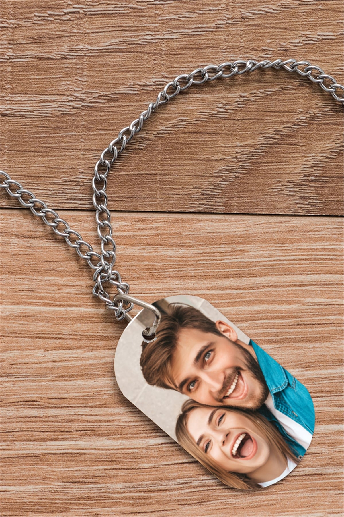 Kişiye Özel Fotoğraf Baskılı Asker Künyesi