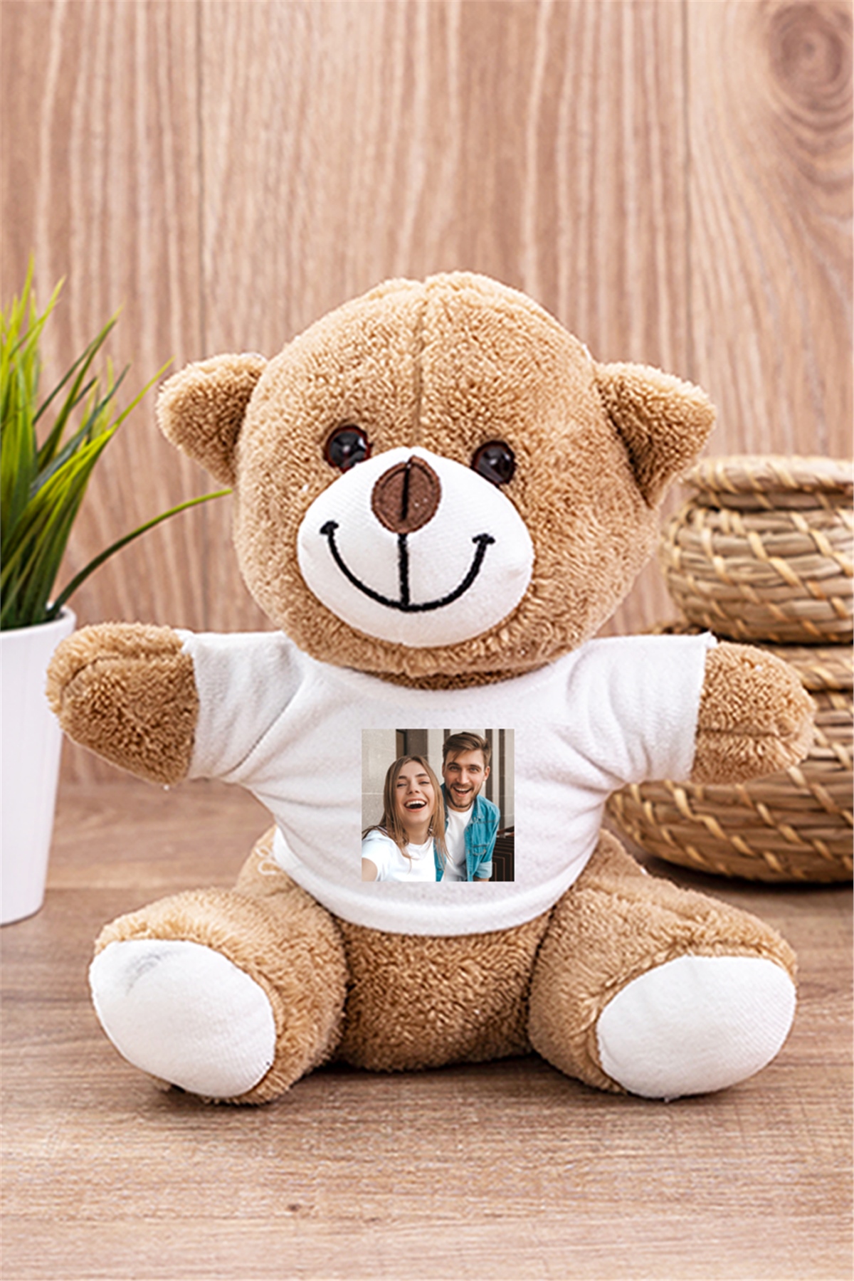 Kişiye Özel Fotoğraflı Peluş Ayıcık