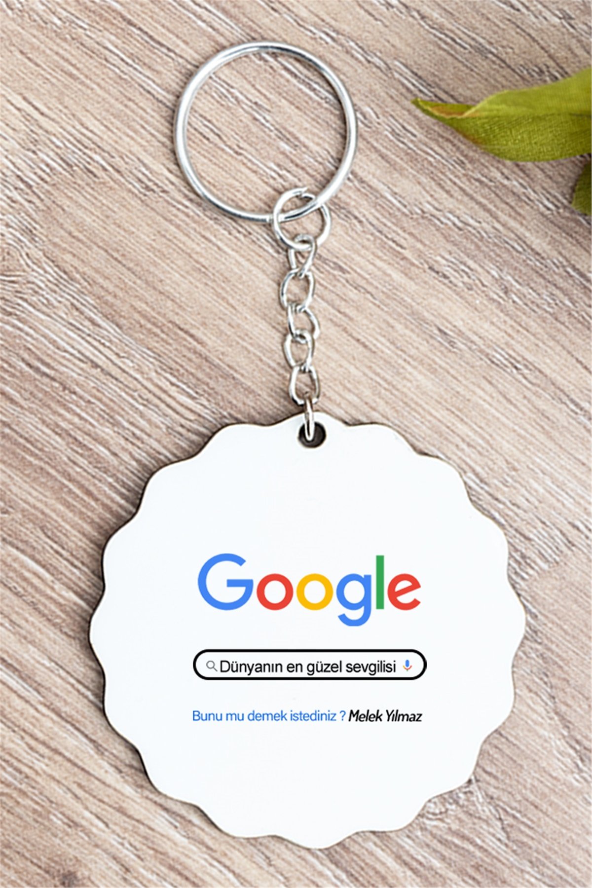 Kişiye Özel Google Tasarım Esprili Anahtarlık