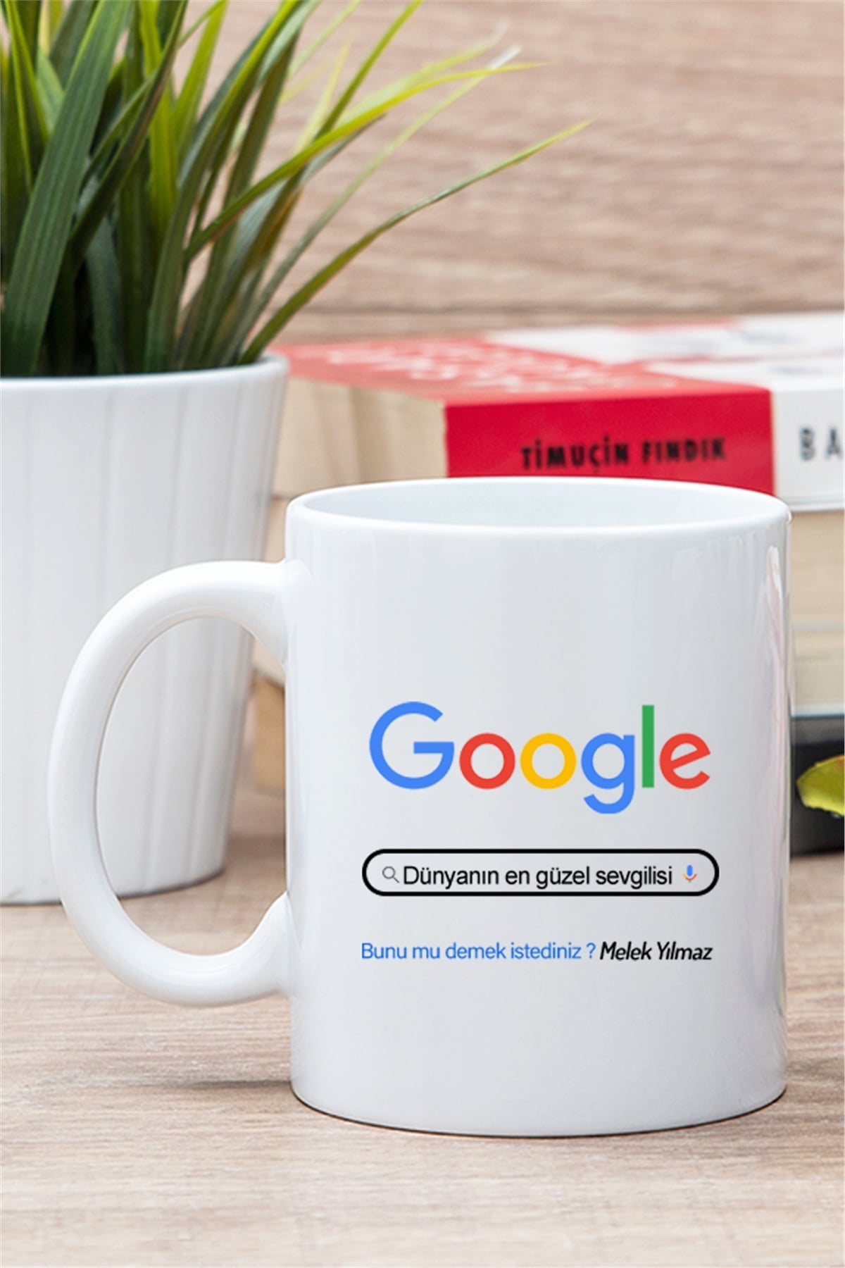 Kişiye Özel Google Tasarım Esprili Beyaz Kupa Bardak