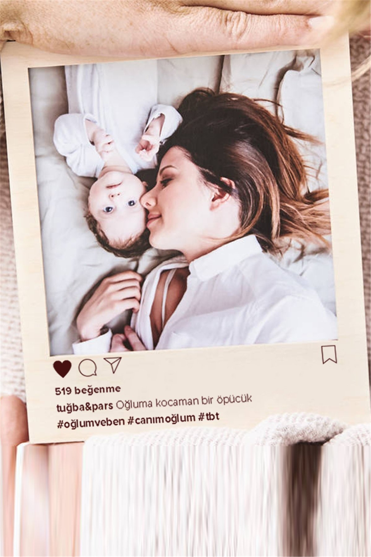 Kişiye Özel İnstagram Tasarım Ahşap Albüm