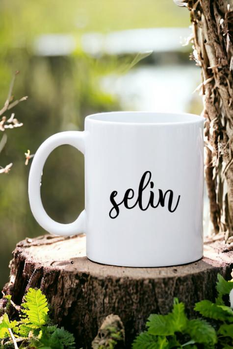 Kişiye Özel İsim Yazılı Beyaz Kupa Bardak