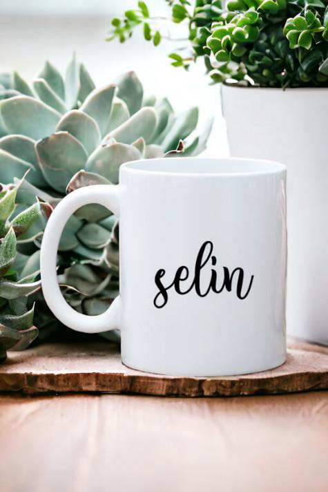 Kişiye Özel İsim Yazılı Beyaz Kupa Bardak