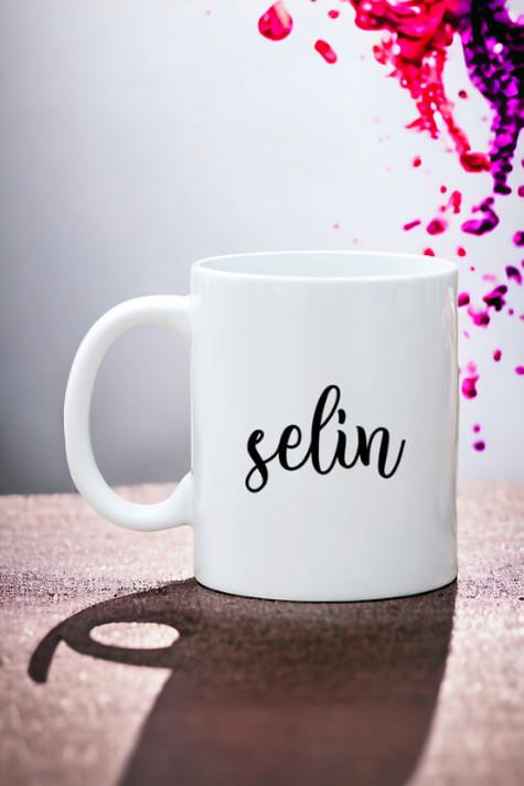 Kişiye Özel İsim Yazılı Beyaz Kupa Bardak