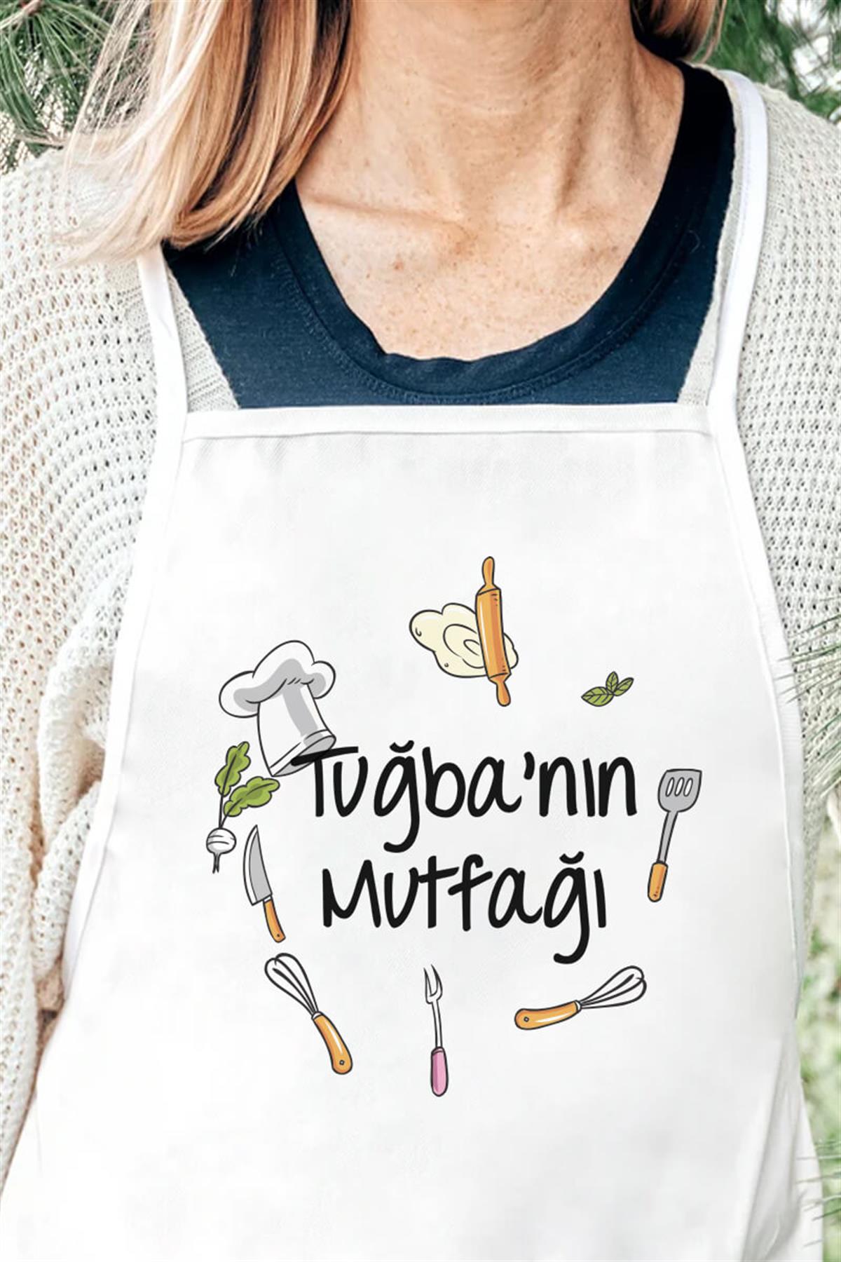 Kadına Hediye İsme Özel Mutfak Önlüğü