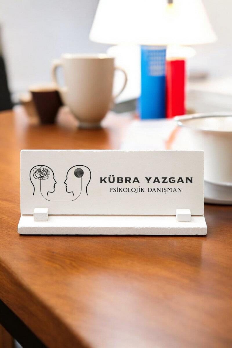 Kişiye Özel Psikolojik Danışman Masa İsimliği