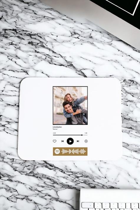 Kişiye Özel Spotify Tasarım Fotoğraflı Mouse Pad