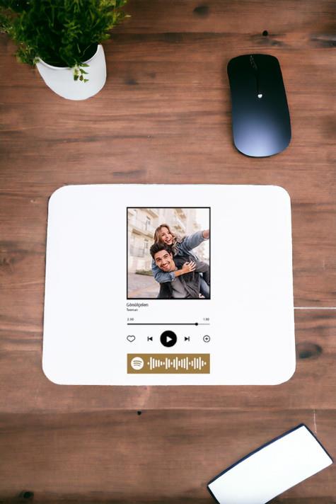 Kişiye Özel Spotify Tasarım Fotoğraflı Mouse Pad