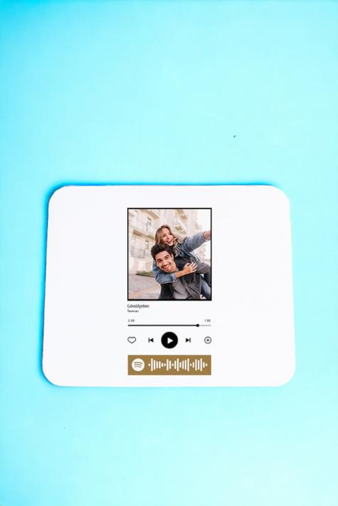 Kişiye Özel Spotify Tasarım Fotoğraflı Mouse Pad