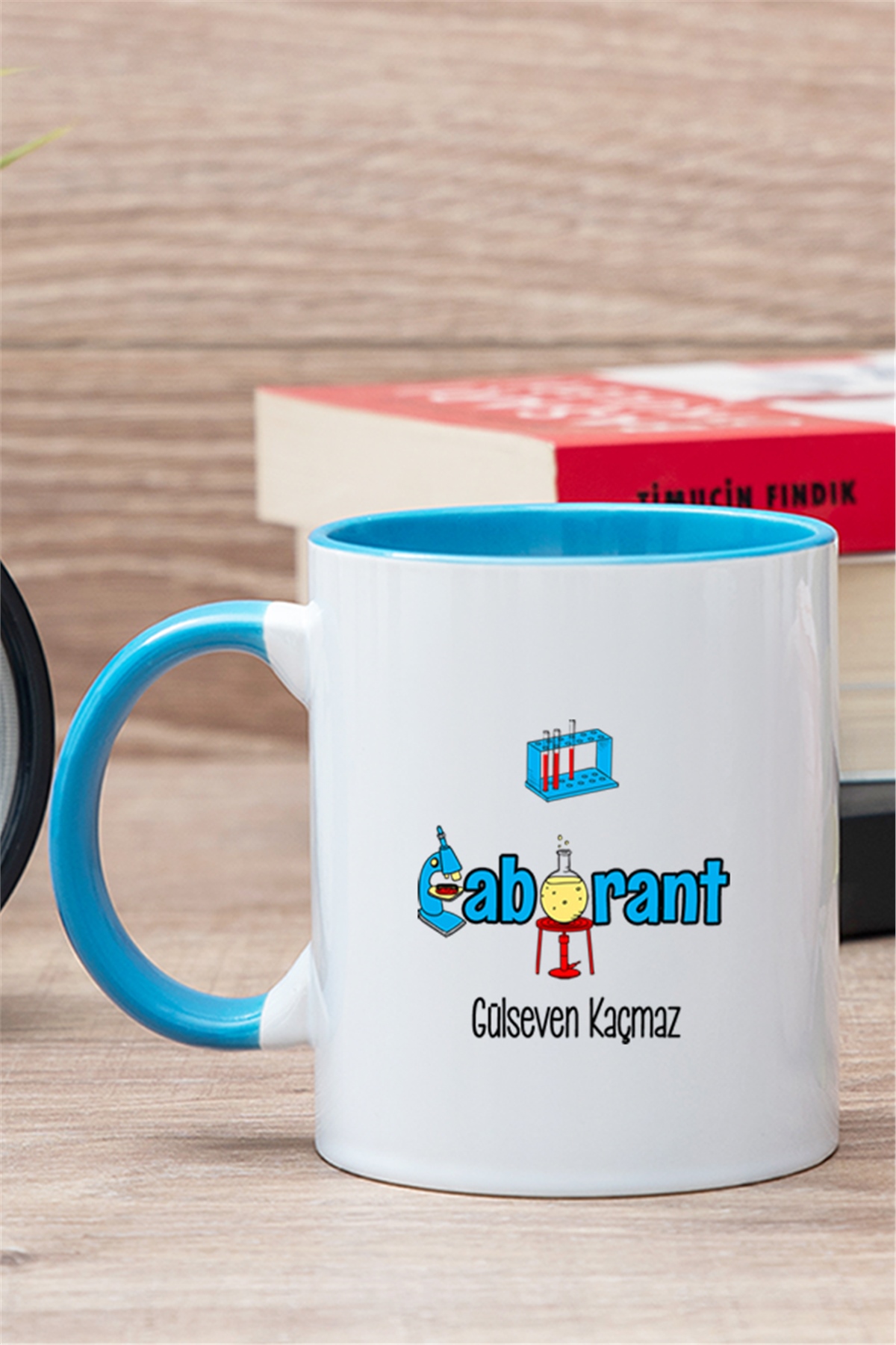 Laborant İçi Renkli Kupa Bardak