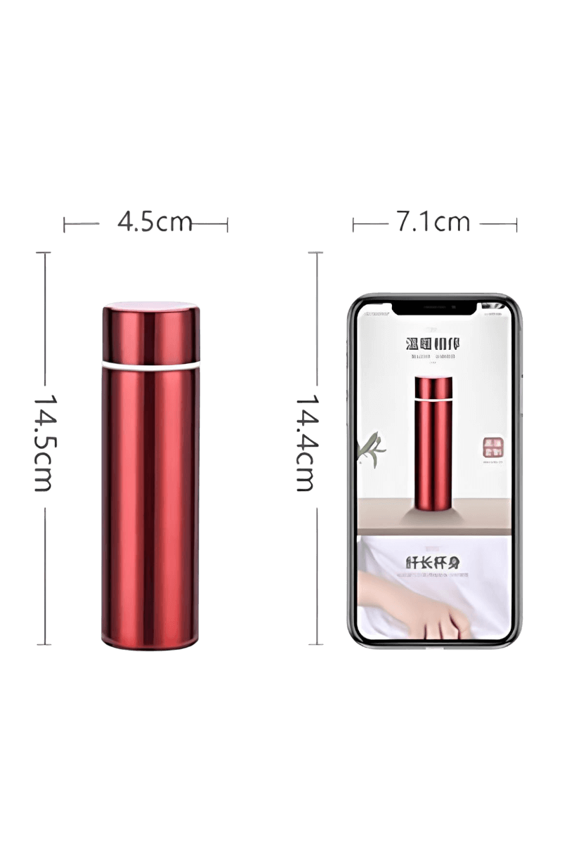 Logo Baskılı Kırmızı Renk Promosyon 150ml Mini Cep Termosu BYR-523