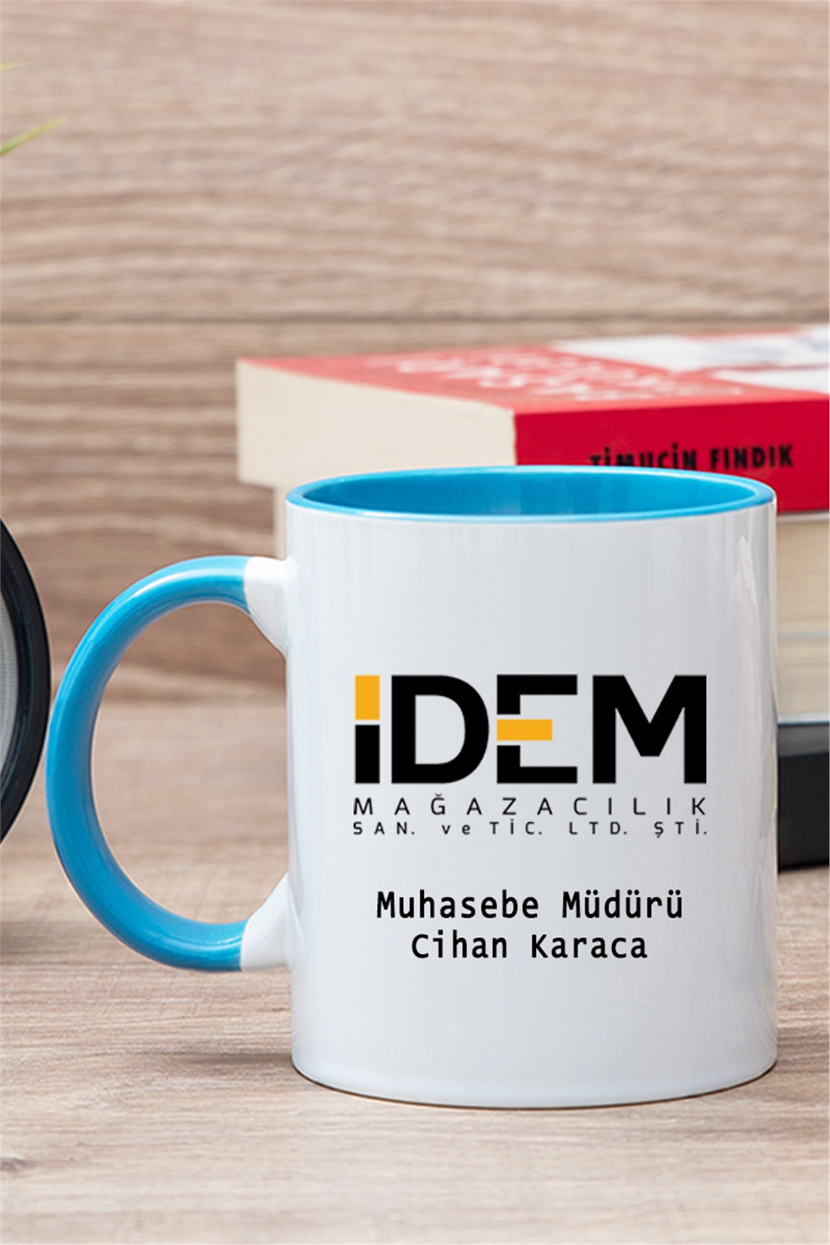 Logolu İçi Renkli Kupa Bardak