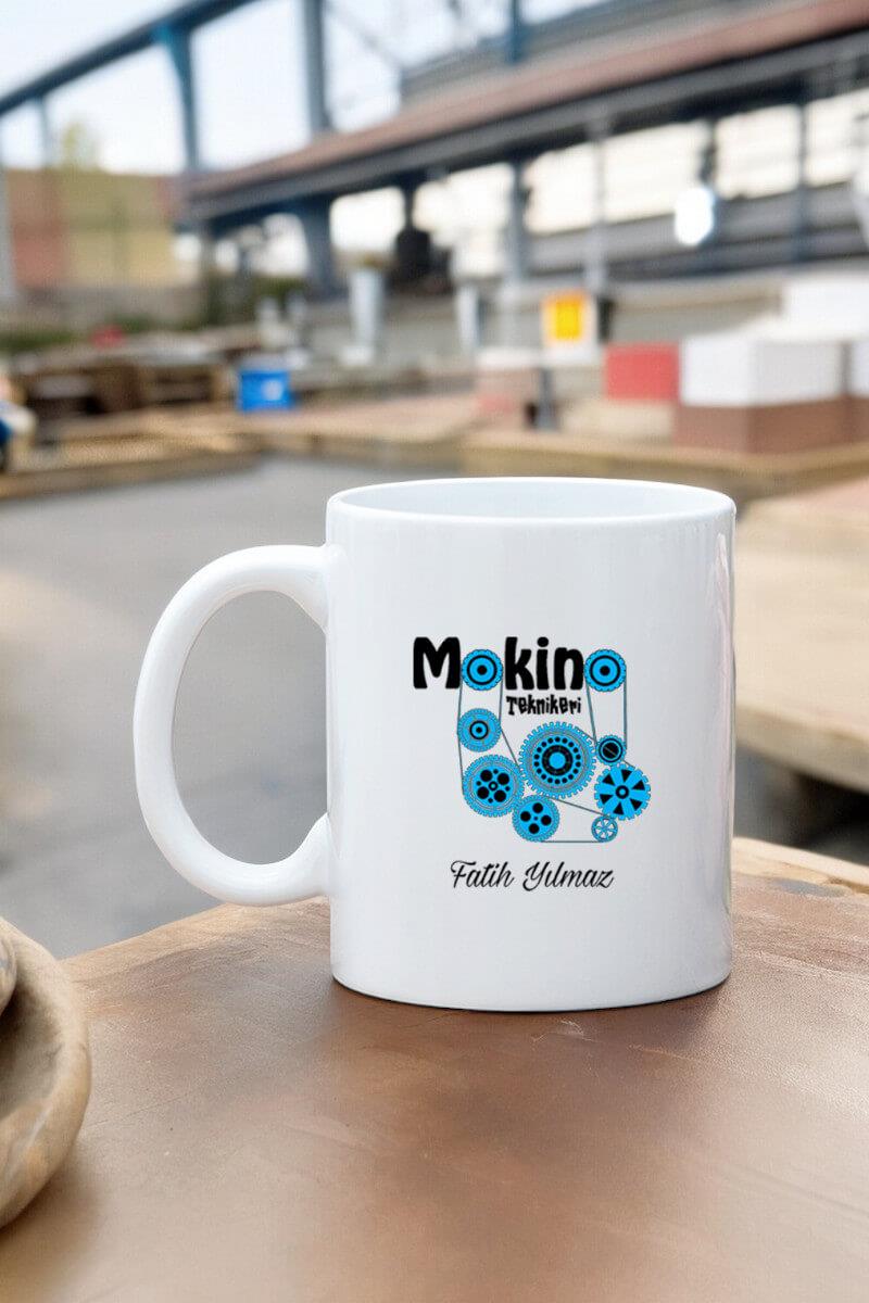 Makine Teknikerine Hediye Beyaz Kupa Bardak