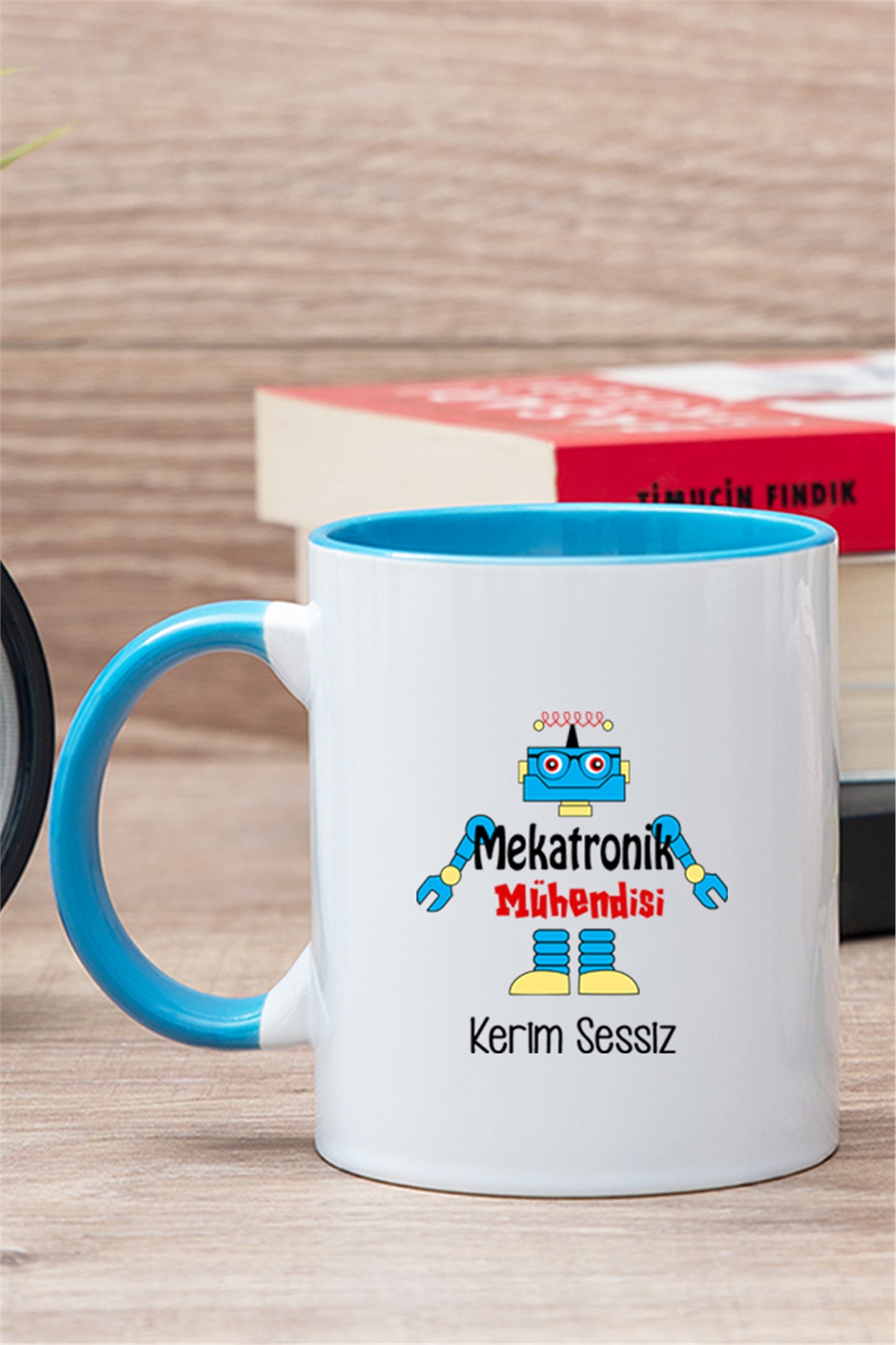 Mekatronik Mühendisi İçi Renkli Kupa Bardak