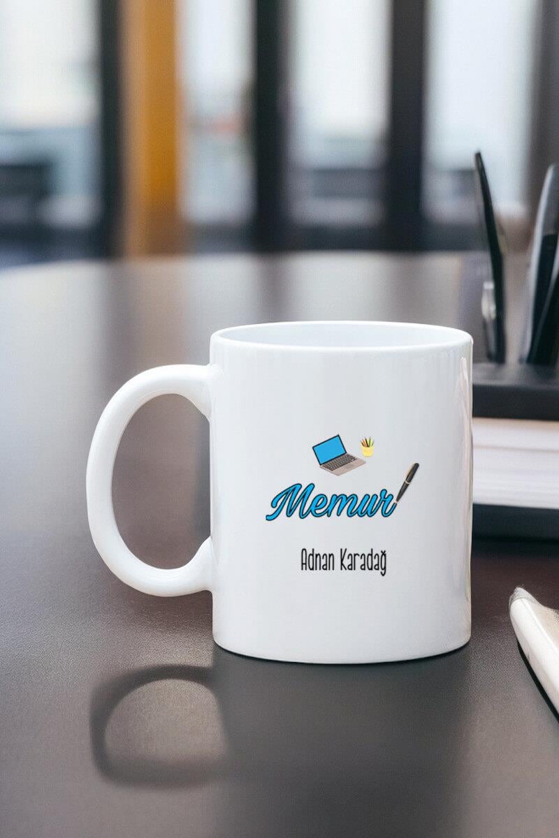 Memura Hediye Beyaz Kupa Bardak