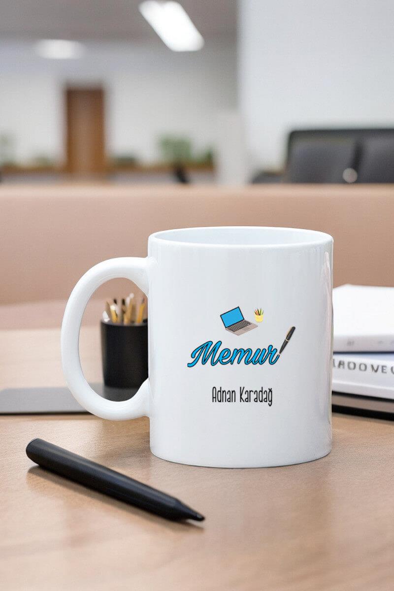 Memura Hediye Beyaz Kupa Bardak