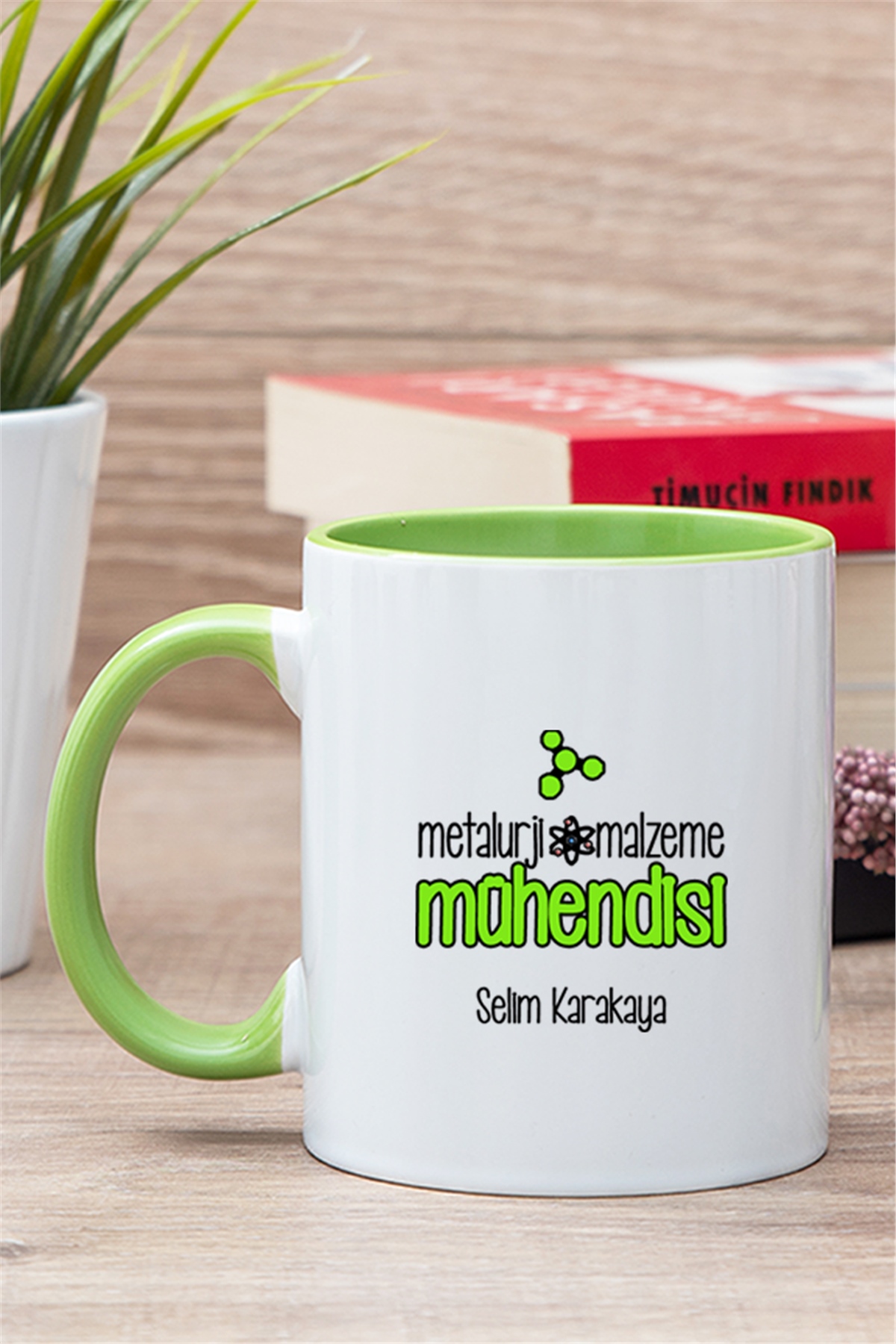 Metalurji ve Malzeme Mühendisi İçi Renkli Kupa Bardak