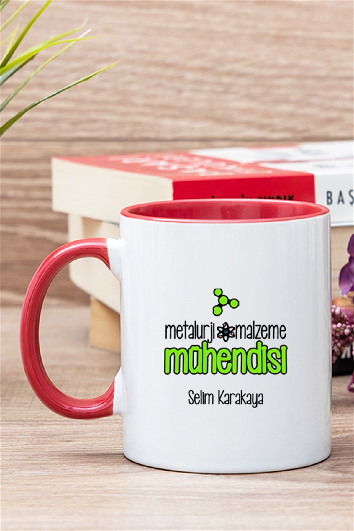 Metalurji ve Malzeme Mühendisi İçi Renkli Kupa Bardak