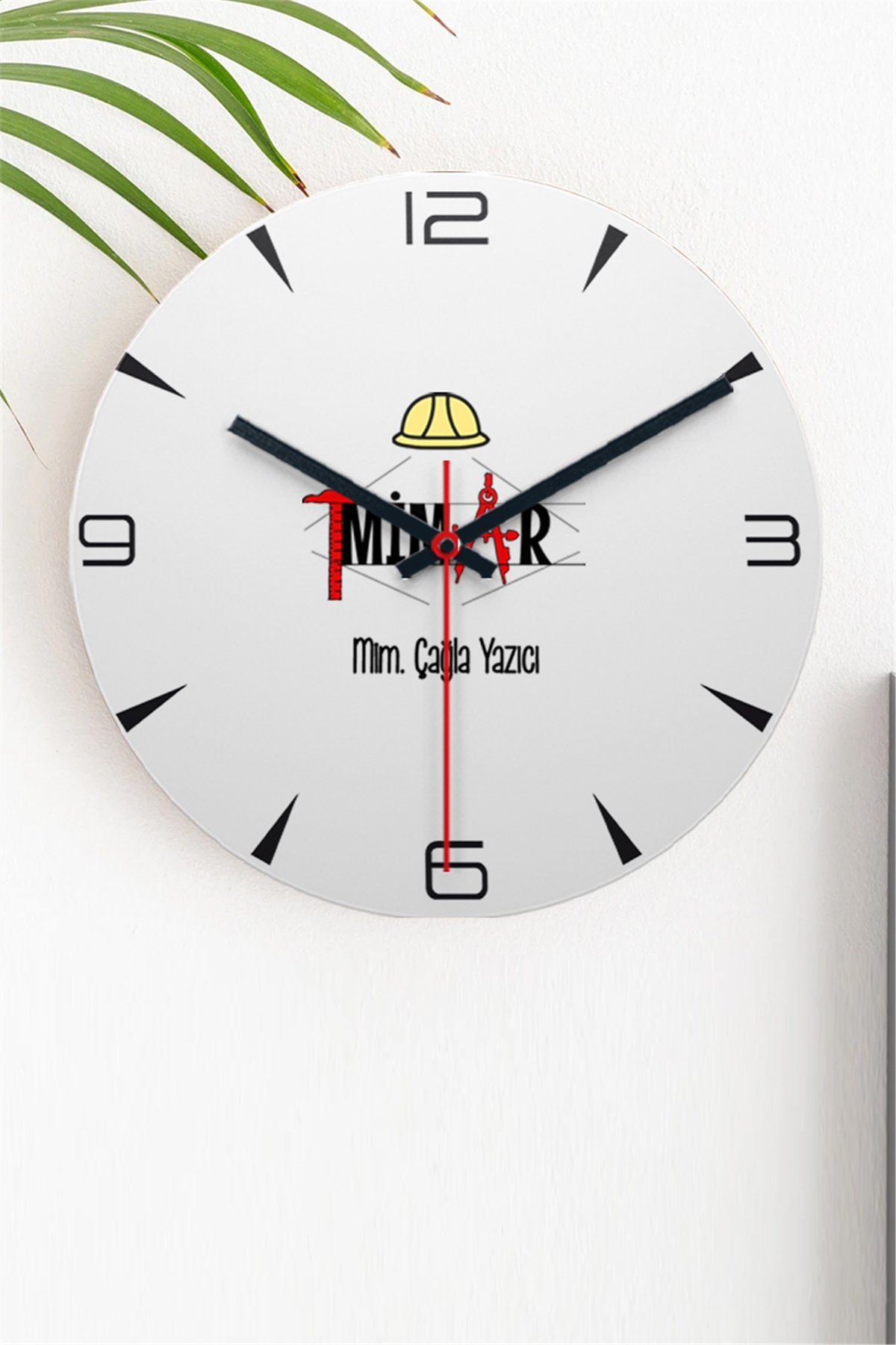 Mimarlık Ofisine Hediye Kişiye Özel Duvar Saati