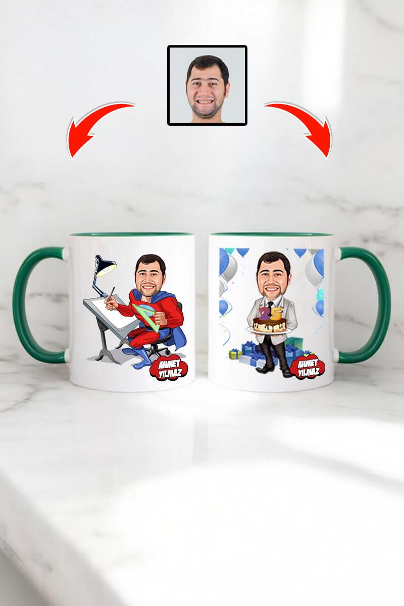 Mimara Doğum Günü Hediyesi Karikatürlü Kupa Bardak