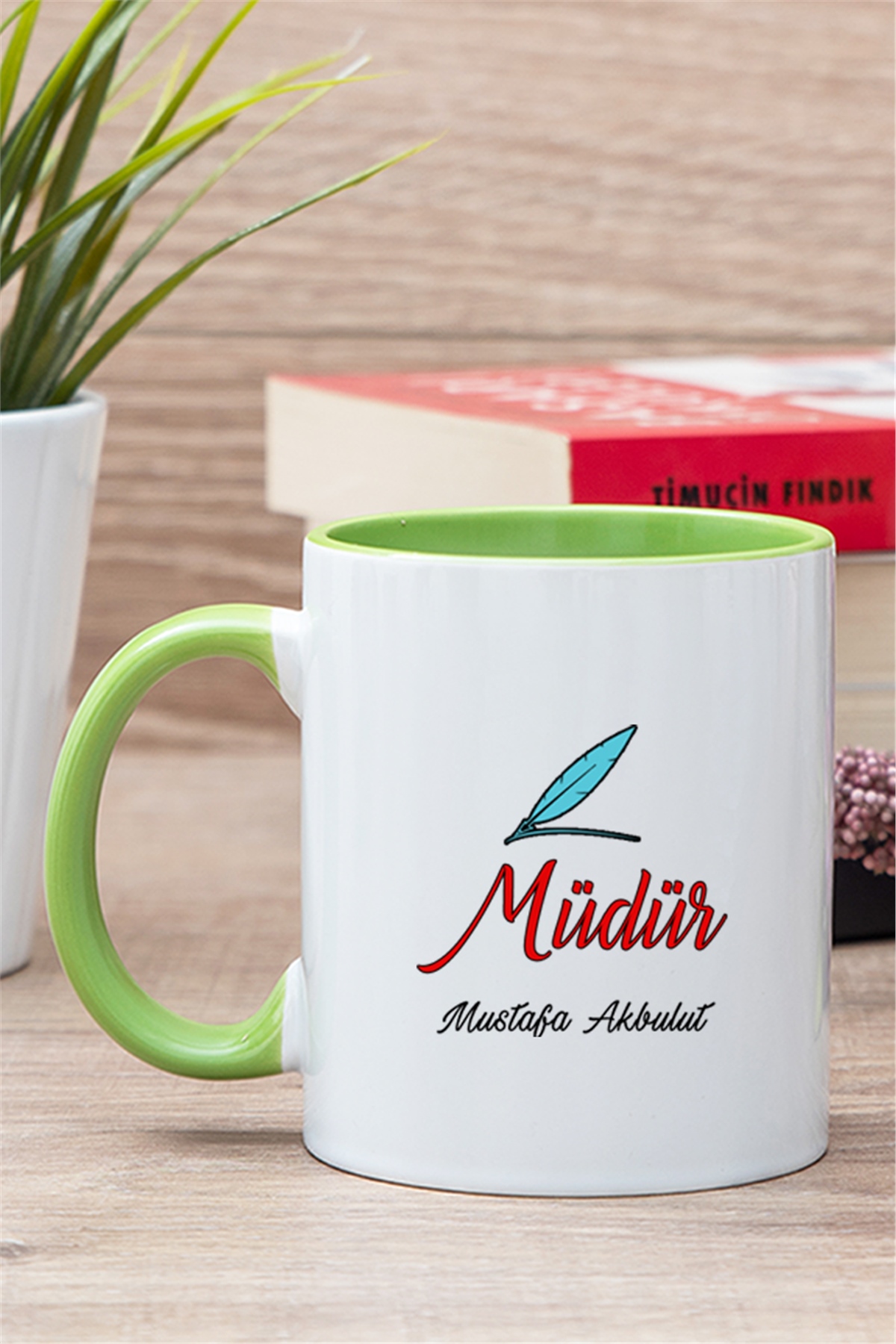 Müdür İçi Renkli Kupa Bardak