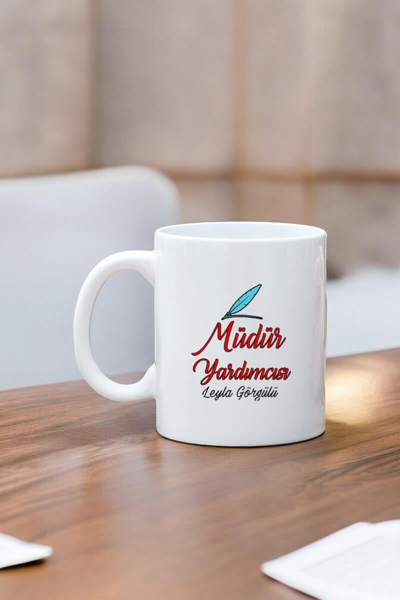 Müdür Yardımcısına Hediye Beyaz Kupa Bardak