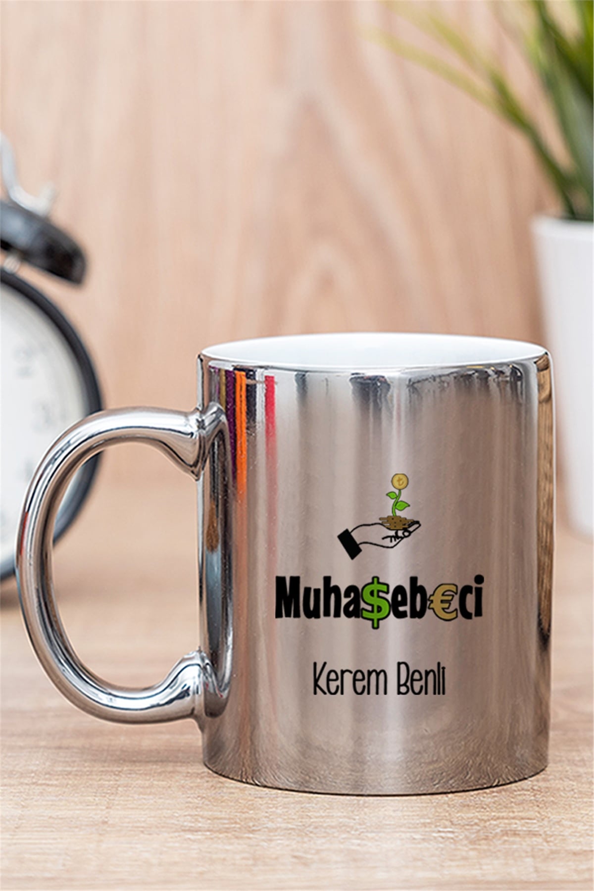 Muhasebeci Gold - Silver Kupa Bardak