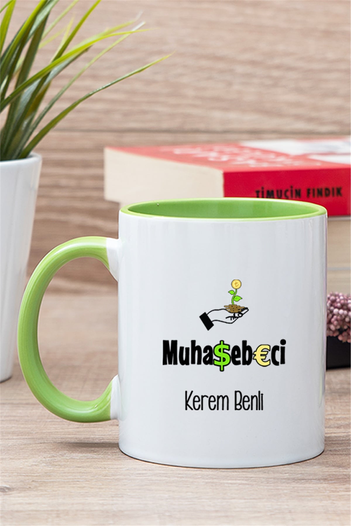 Muhasebeci İçi Renkli Kupa Bardak
