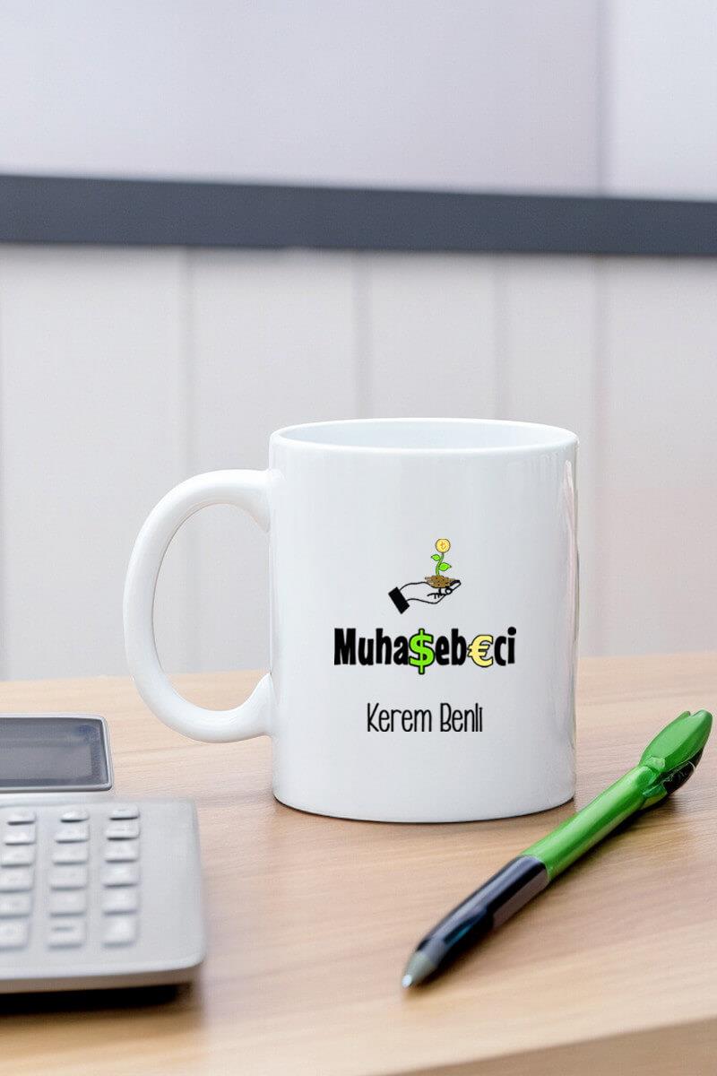 Muhasebeciye Hediye Beyaz Kupa Bardak