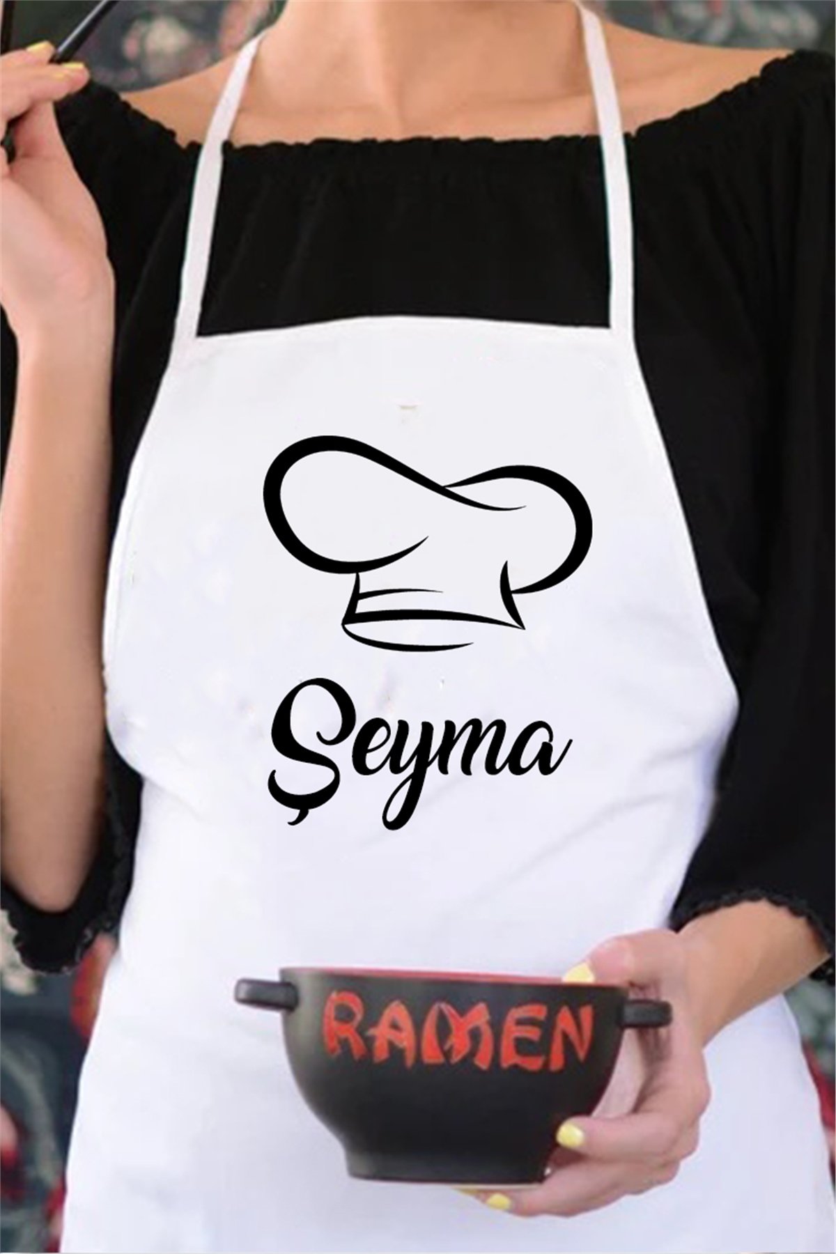 Mutfağın Şeflerine Özel İsimli Mutfak Önlüğü
