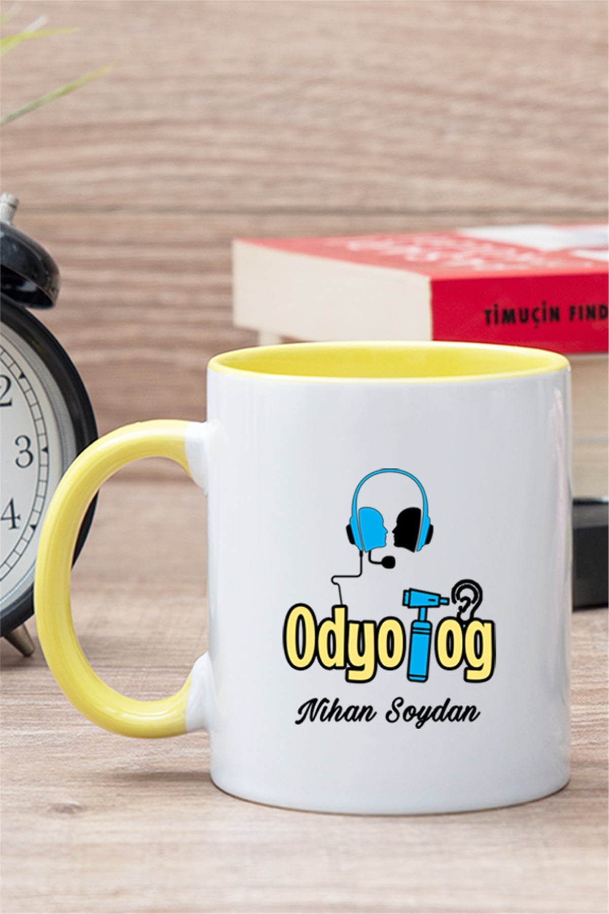 Odyolog İçi Renkli Kupa Bardak