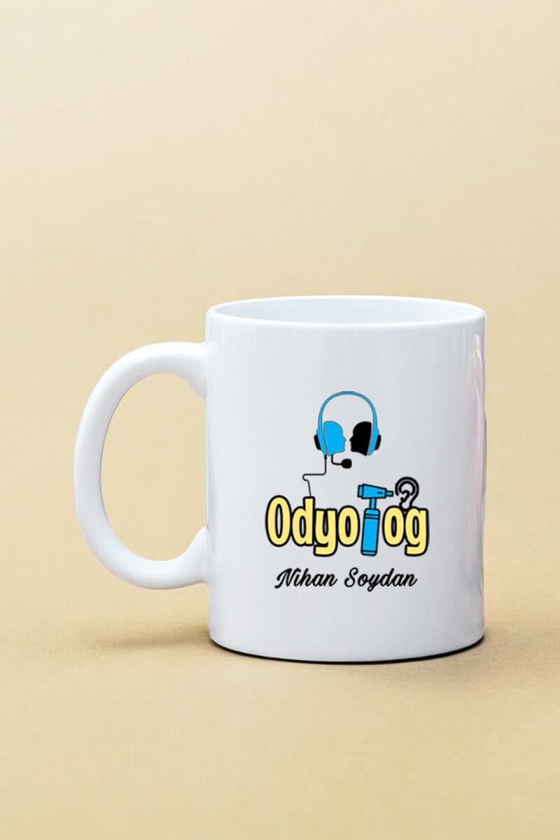 Odyologlara Hediye Beyaz Kupa Bardak