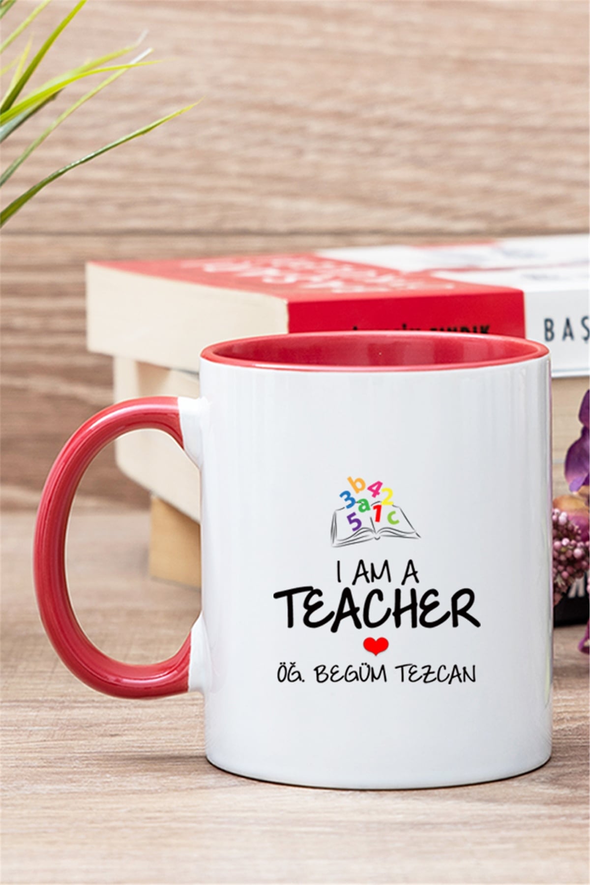 Öğretmen İçi Renkli Kupa Bardak