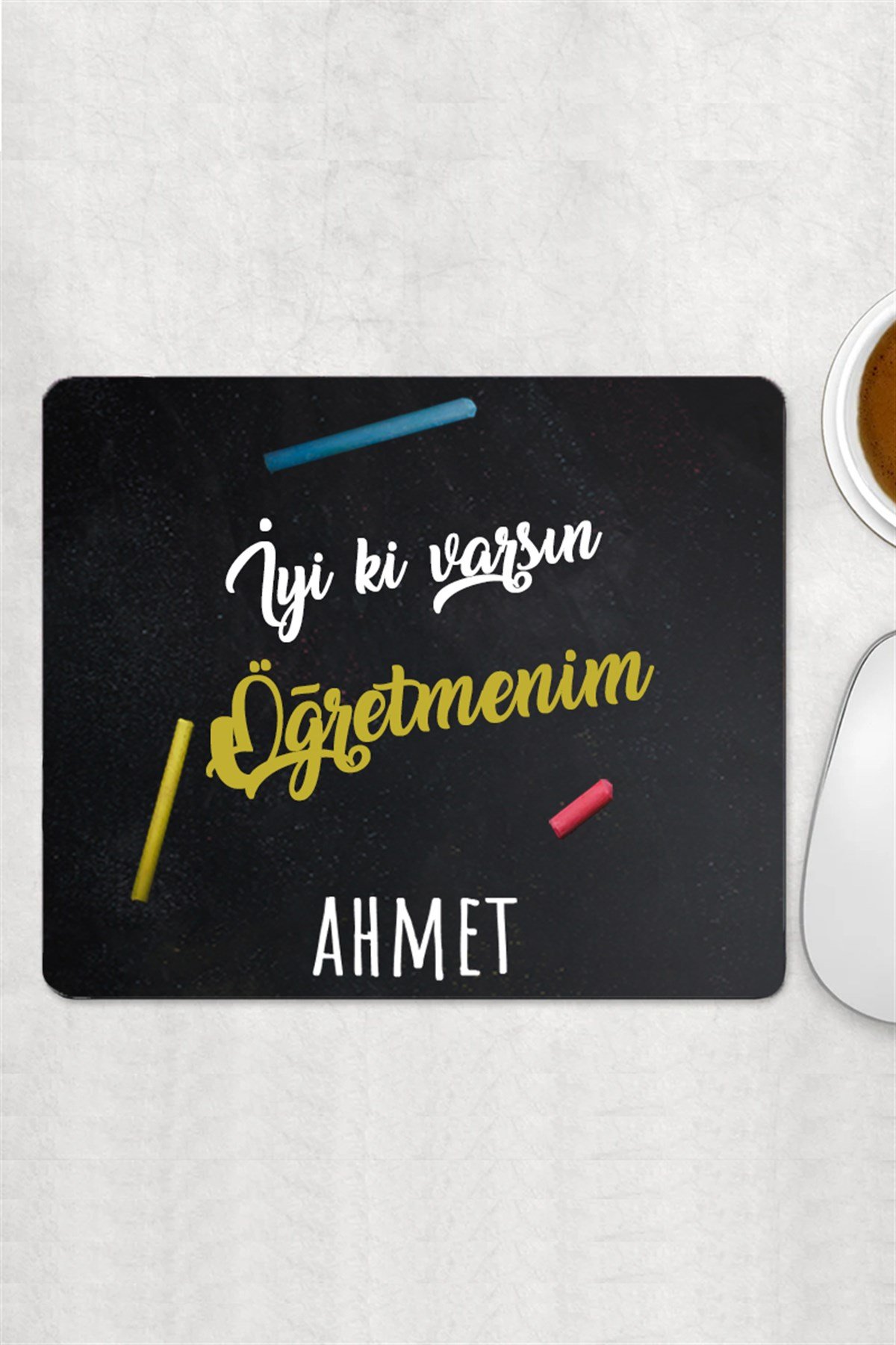 Öğretmenler Günü Hediyesi Kişiye Özel Mouse Pad