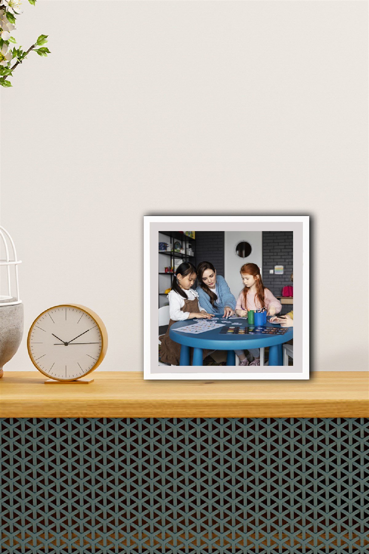 Öğretmen Arkadaşa Hediye Sök Tak Kare Çerçeve