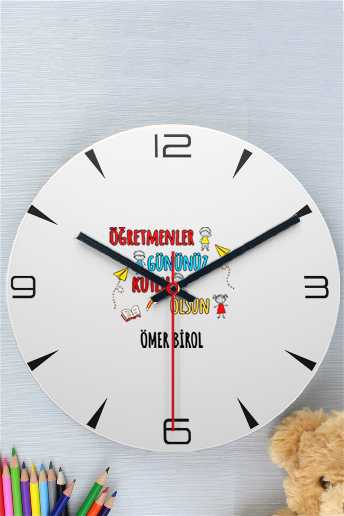Kişiye Özel Öğretmenler Günü Hediyesi Duvar Saati