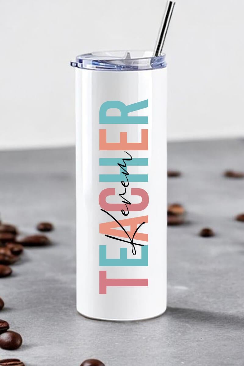 Öğretmenler Günü Hediyesi Çelik Pipetli Termos Bardak