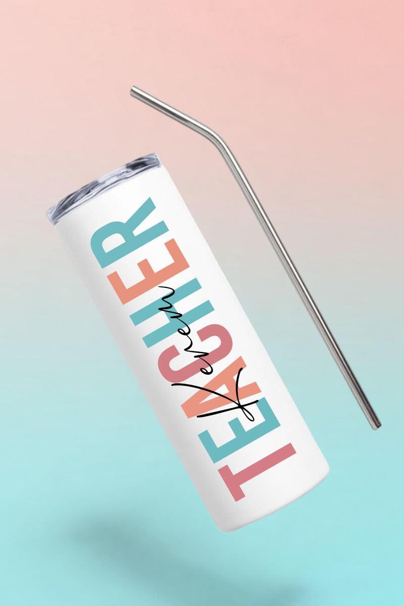 Öğretmenler Günü Hediyesi Çelik Pipetli Termos Bardak