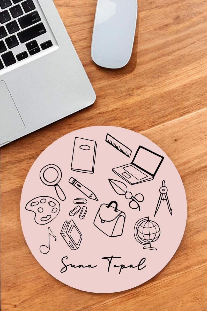 Öğretmenlere Hediye İsim Yazılı Mouse Pad
